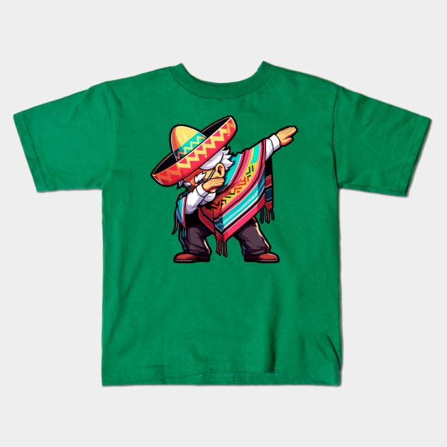 Dabbing Mexican Kids T-Shirt by Etopix